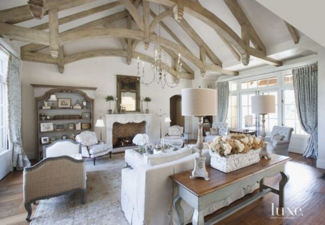 French Country Living Room Décor Ideas, French Farmhouse Living Room Decor