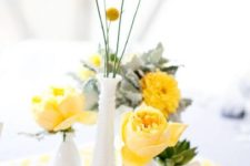 06 a sweet grouping of thrifted milk glass and a cheerful yellow palette