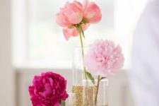 07 glitter vases combo for displaying individual blooms