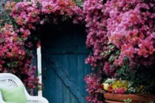 08 cover the archway and wall with bold bougainvilleas and enjoy the look