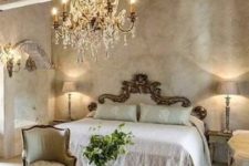 11 a stunning chandelier, a refined vintage bed and furniture set makes the room super exquisite