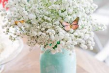 12 make some very simple baby breath extra sweet with some DIY butterflies
