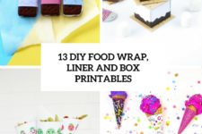 13 diy food wrap, liner and box printables cover