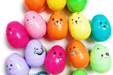 DIY kawaii and emoji Easter eggs