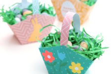 easiest DIY Easter egg baskets