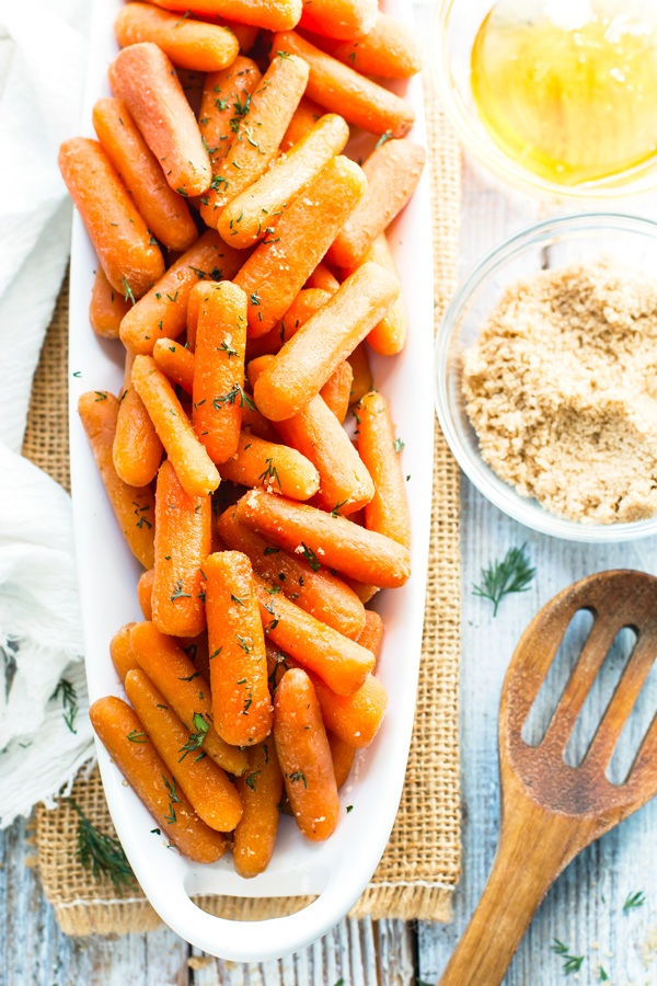 DIY slow cooker honey glazed carrots (via glutenfreewithlb.com)
