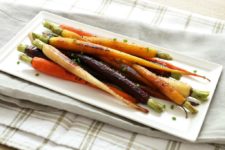 DIY pan roasted rainbow carrots
