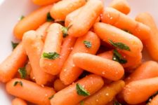 DIY instant pot baby carrots with mint