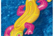 03 colorful lizard pool float to ride