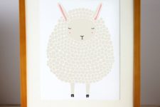 04 a cute fluffy ship wall art is ideal for a neutral space