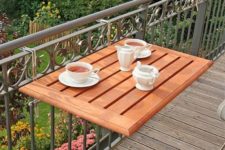 07 folding drink holder to attach in your balcony if there’s little space