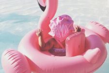 07 pink flamingo float with a comfortable and safe seat for the smallest