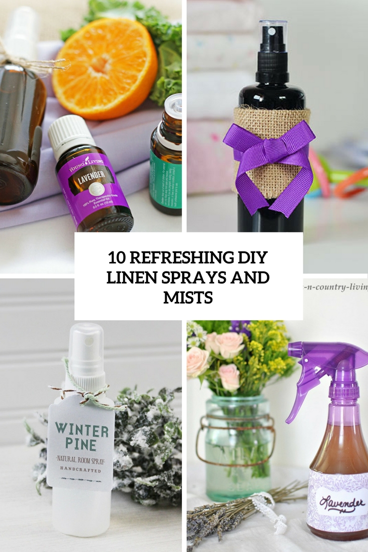 refreshing diy linen sprays and mists cover