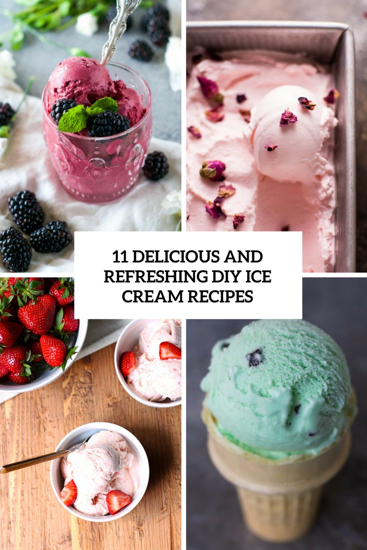 delicious and refreshing diy ice cream recipes cover