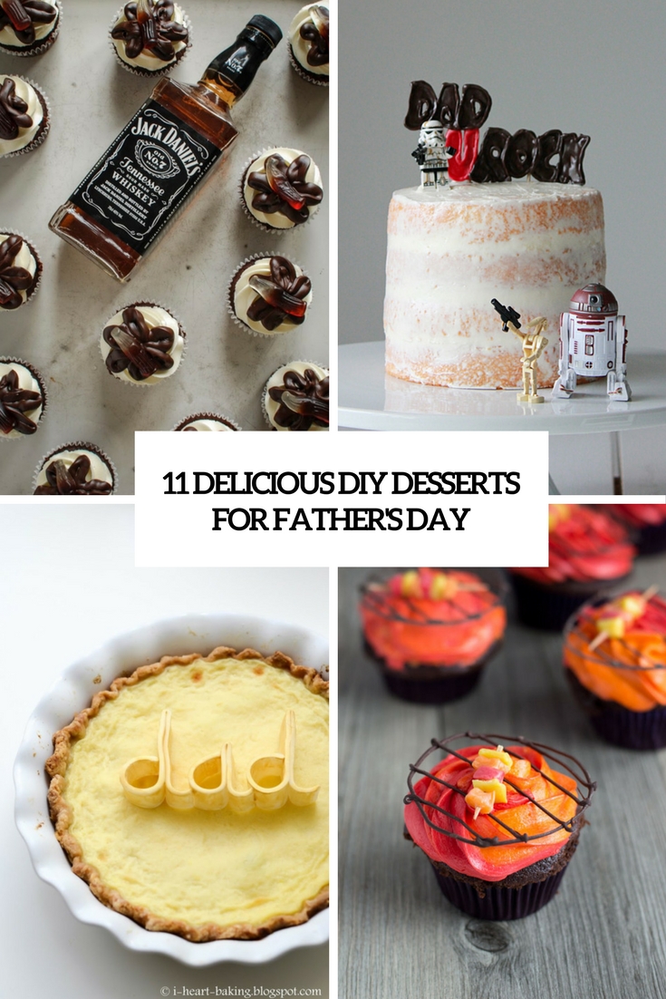 delicious diy desserts for father's day cover