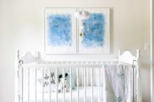 11 framed constellation duo art over the bed for a dreamy nursery