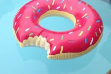 11 funny bitten donut with pink topping