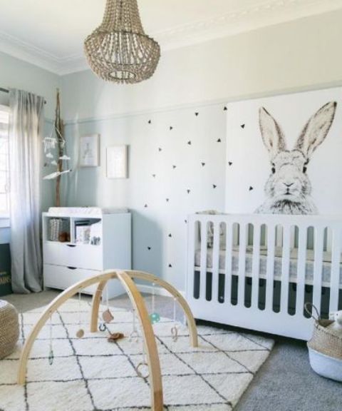 oversized bunny wall art can easily fit any space