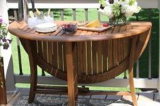 12 a comfy round folding table can accomodate a lot of guests if you need
