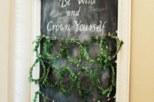 12 small greenery crowns for every visitor