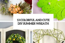 13 colorful and cute diy summer wreaths cover