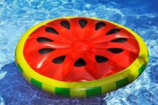 13 oversized watermelon float can accomodate several people