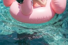 14 pink flamingo float is a funny and cute idea