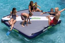 15 floating private island will be a nice fun for kids