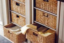16 basket drawers are the sweetest idea to give your furniture a cozy cottage feel