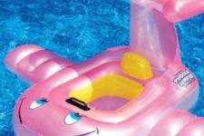 16 funny pink jet inflatable float with a comfy seat