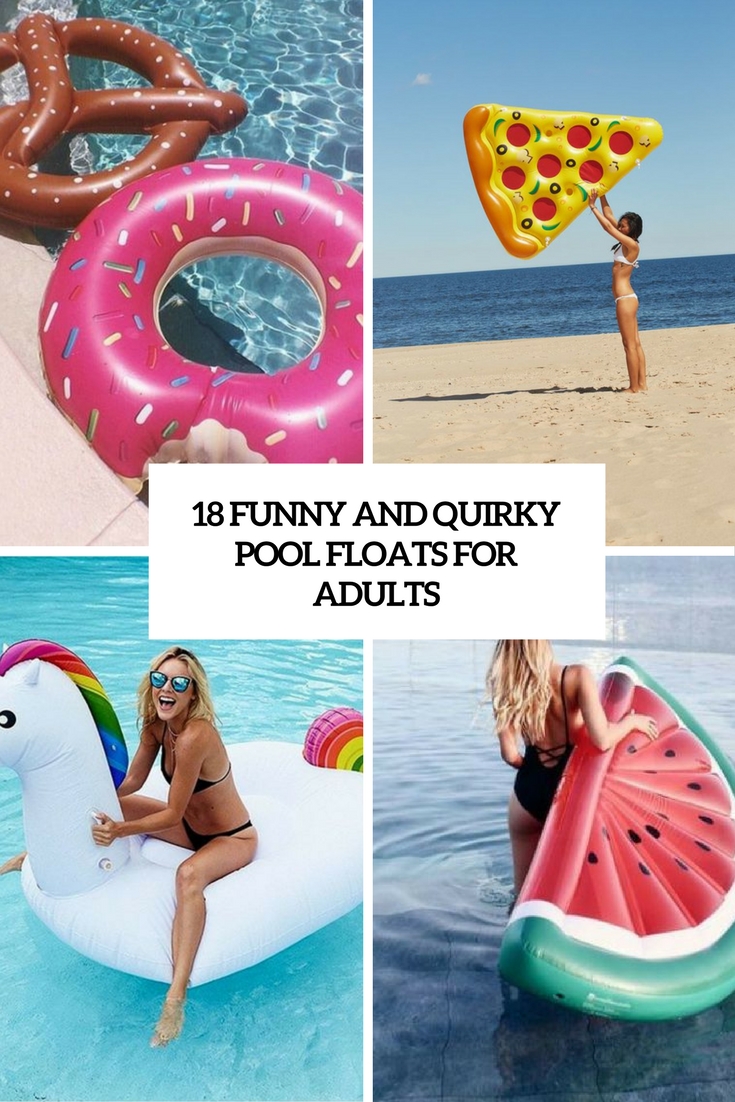 funny and quirky pool floats for adults cover