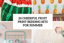 20 cheerful fruit print bedding sets for summer cover