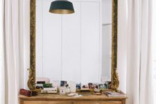 21 oversized mirror in a refined frame with detailing