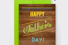 DIY wood print free printable Father’s Day card