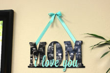 DIY Mother’s Day wooden letters sign
