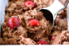 DIY gluten free and vegan black forest ice cream