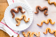 DIY soft moustache pretzels