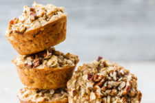 DIY banana peanut butter oatmeal cups with protein
