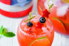 DIY spiked vodka strawberry agua fresca