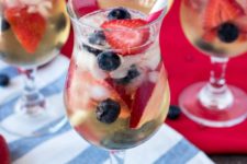 DIY red, white and blue sangria
