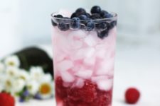 DIY red, white and blue mocktail
