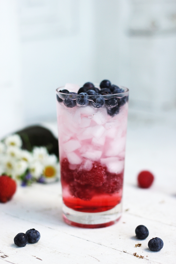DIY red, white and blue mocktail (via themerrythought.com)