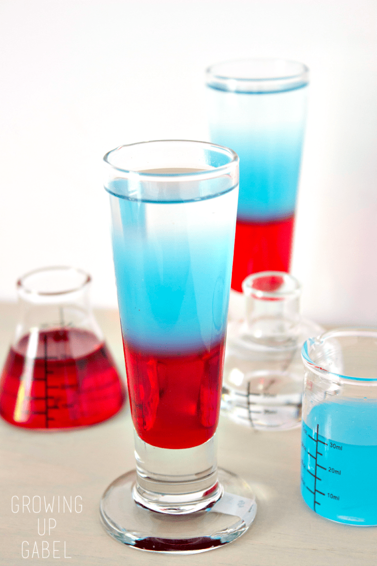 DIY red, white and blue shots (via https:)