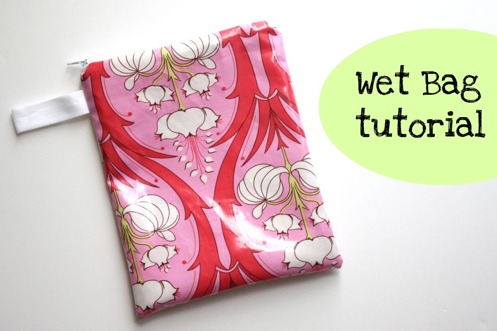 DIY patterned wet bag with a handle (via www.craftinessisnotoptional.com)