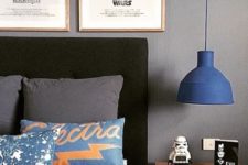 02 black and white framed Star Wars prints for a boy’s bedroom