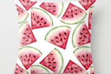 04 watermelon print throw pillow