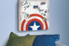 06 Captain America magnetic canvas wall art