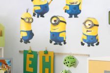 06 minion wall decals will brighten up your kid’s play space