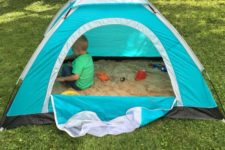 07 a tent sandbox is a great idea for older kids