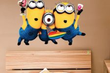 07 minion removable sticker will easily give cheer to your kid’s room
